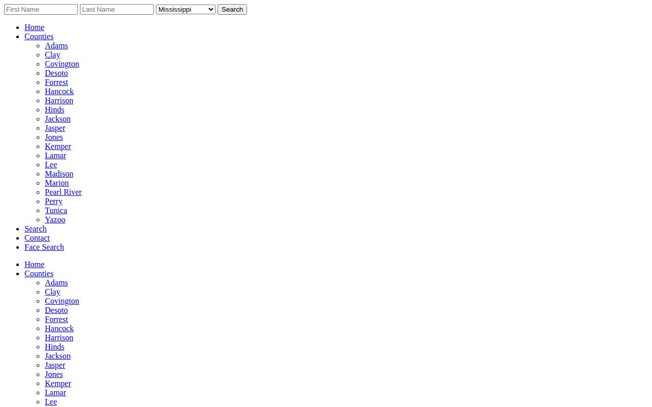 Arrests.org Clay County page used as a caveated third-party search example